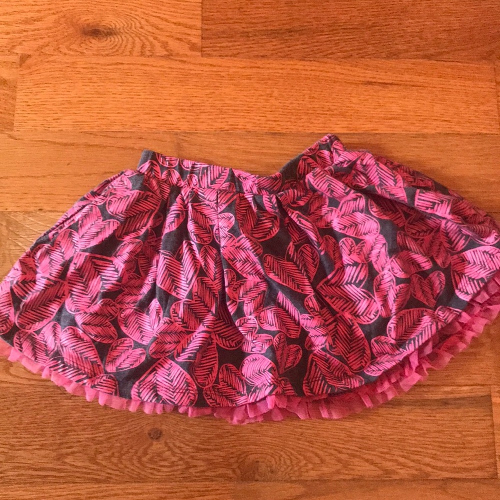 Grey/Pink hearts skirt